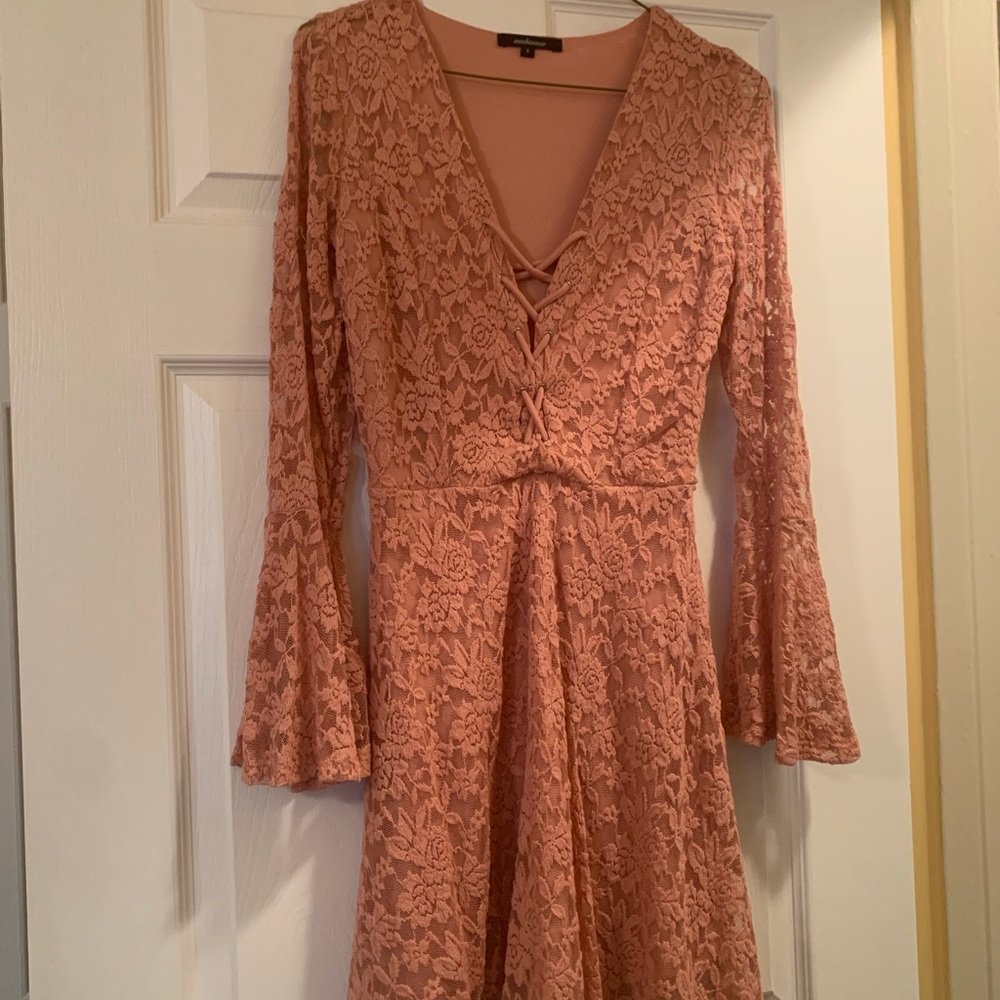 Lace skater dress